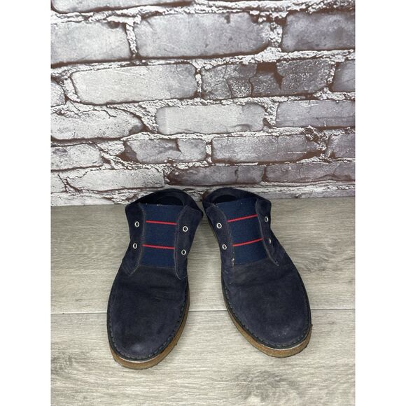 Band of Outsiders Blue Suede Leather Gum Soles Mule Shoes Women Sz 40EU/9.5M US - Picture 13 of 16
